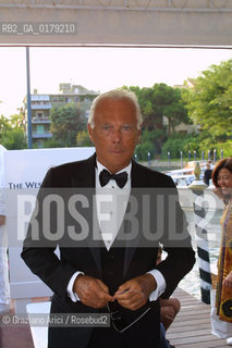29/08/02 - 59. INTERNATIONAL FILM FESTIVAL IN VENICE LIDO :   THE FASHION STYLIST GIORGIO ARMANI  - © 2002 - ERREBI / FIORE -  MOSTRA DEL CINEMA / STILISTA