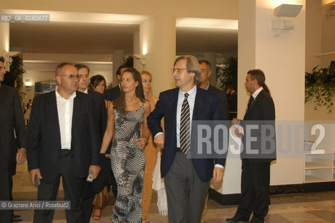 29/08/02 - 59. INTERNATIONAL FILM FESTIVAL IN VENICE LIDO :   THE POLITICIAN AND ART CRITIC VITTORIO SGARBI  - © 2002 Graziano Arici/Rosebud2  -  MOSTRA DEL CINEMA / POLITICO.