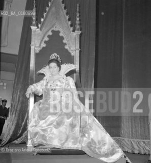 THE OPERA SINGER MONTSERRAT CABALLE AT THE LA FENICE THEATRE - VENICE - 1971 © ARCHIVIO Graziano Arici/Rosebud2  / MUSICA  / CANTANTE / MUSICA LIRICA / OPERA  ROBERTO DEVEREUX