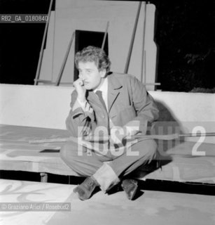 THE SINGER DOMENICO MODUGNO - 1958 - VENICE - © ARCHIVIO Graziano Arici/Rosebud2  / MUSICA POP / CANTANTE