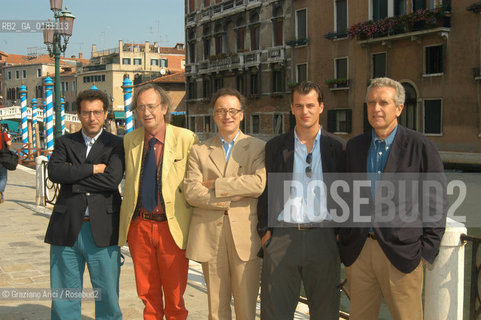 CAMPIELLO 2002 DA SINISTRA  GIOSUE CALACIURA, NICO ORENGO, DIEGO MARANI, GIANCARLO MARINELLI E FRANCO SCAGLIA ©Graziano Arici/Rosebud2 / LETTERATURA