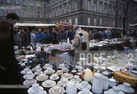 (GERMANIA) BERLINO 1989 : MERCATINO - ©Graziano Arici/Rosebud2 / GEO /