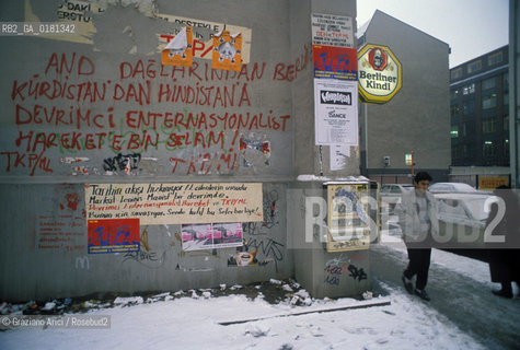 (GERMANIA) BERLINO 1989 : QUARTIERE KREUZBERG  - ©Graziano Arici/Rosebud2 / GEO /