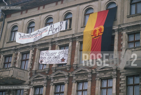 (GERMANIA) BERLINO EST 1989  : CASE OCCUPATE  - ©Graziano Arici/Rosebud2 / GEO
