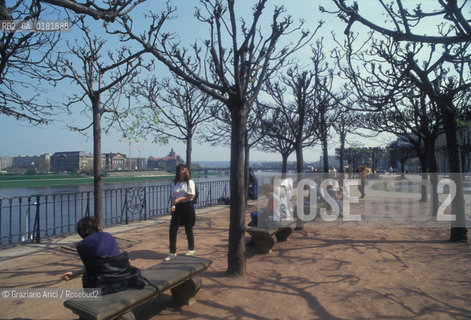 GERMANIA (SASSONIA) DRESDA :  LA TERRAZZA DI BRUHL SUL FIUME ELBA  - © 1994 Graziano Arici/Rosebud2 / GEO