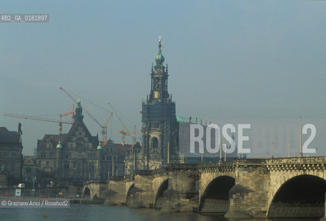 GERMANIA (SASSONIA) DRESDA : PANORAMA DELLA CITTA CON IL FIUME ELBA - © 1994 Graziano Arici/Rosebud2 / GEO /