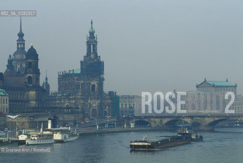 GERMANIA (SASSONIA) DRESDA : PANORAMA DELLA CITTA CON IL FIUME ELBA - © 1994 Graziano Arici/Rosebud2 / GEO /
