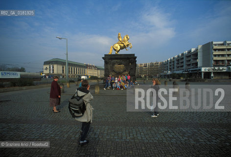 GERMANIA (SASSONIA) DRESDA :  MONUMENTO AD AUGUSTO IL FORTE - © 1994 Graziano Arici/Rosebud2 / GEO / STATUA EQUESTRE