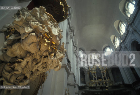 GERMANIA (SASSONIA) DRESDA : INTERNO DELLA HOFKIRCHE  - © 1994 Graziano Arici/Rosebud2 / GEO / BAROCCO