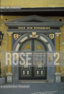 GERMANIA (TURINGIA) ERFURT :  UNA CASA DEL CENTRO STORICO - © 1994 Graziano Arici/Rosebud2 / GEO / PORTA