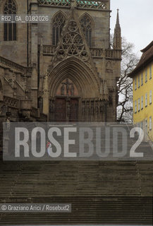 GERMANIA (TURINGIA) ERFURT : LA SCALINATA DI ACCESSO AL DUOMO  - © 1994 Graziano Arici/Rosebud2 / GEO