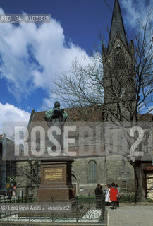 GERMANIA (TURINGIA) ERFURT : LA CHIESA DEI MERCANTI DOVE LUTERO PREDICAVA  - © 1994 Graziano Arici/Rosebud2 / GEO