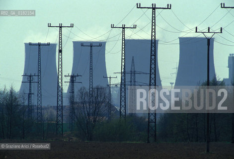 GERMANIA ( SASSONIA ) GOERLITZ : UNA CENTRALE ELETTRICA A CARBONE    © 1996 Graziano Arici/Rosebud2 / INQUINAMENTO /  GEO