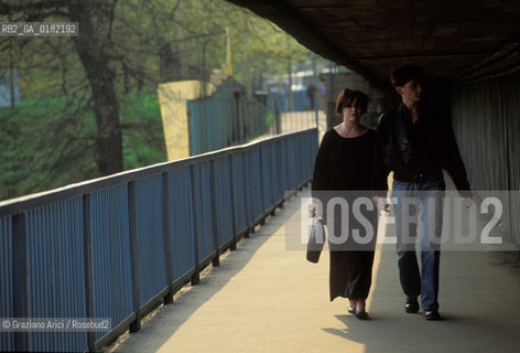GERMANIA ( SASSONIA ) GOERLITZ : FRONTIERA CON LA POLONIA SUL FIUME NEISSE   © 1994 Graziano Arici/Rosebud2  / GEO