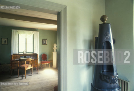 GERMANIA (TURINGIA) WEIMAR  : CASA DI CAMPAGNA DI GOETHE  - © 1994 Graziano Arici/Rosebud2 / GEO / LETTERATURA / STUFA