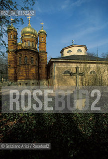 GERMANIA (TURINGIA) WEIMAR  : CIMITERO STORICO - TOMBA DI GOETHE E SCHILLER E CHIESA ORTODOSSA  - © 1994 Graziano Arici/Rosebud2 / GEO / LETTERATURA