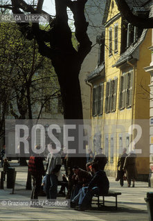 GERMANIA (TURINGIA) WEIMAR  : SCHILLERSTRASSE  E CASA DI SCHILLER - © 1994 Graziano Arici/Rosebud2 / GEO / LETTERATURA