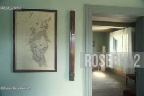 GERMANIA (TURINGIA) WEIMAR  :  CASA DI CAMPAGNA DI GOETHE - INTERNI - © 1994 Graziano Arici/Rosebud2 / GEO / LETTERATURA