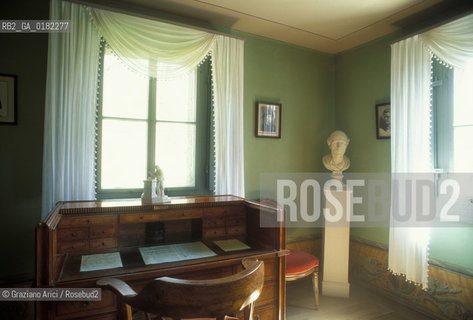 GERMANIA (TURINGIA) WEIMAR  : CASA DI CAMPAGNA DI GOETHE - INTERNI - © 1994 Graziano Arici/Rosebud2 / GEO / LETTERATURA