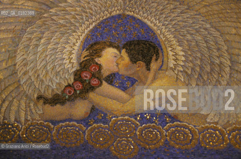 GERMANIA ( ASSIA ) DARMSTADT : MOSAICO SULLA ERNST-LUDWIG-HAUS DI JOSEPH OLBRICH  - © 1996 Graziano Arici/Rosebud2 / GEO /  ARCHITETTURA MODERNA