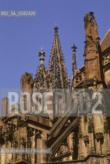 GERMANIA ( BADEN-WURTTEMBERB ) FRIBURGO ( FREIBURG IM BREISGAU ) : LA CATTEDRALE    - © 1996 Graziano Arici/Rosebud2 / GEO / GOTICO