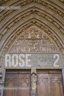 GERMANIA ( BADEN-WURTTEMBERB ) FRIBURGO ( FREIBURG IM BREISGAU ) : IL PORTALE DELLA CATTEDRALE    - © 1996 Graziano Arici/Rosebud2 / GEO / GOTICO
