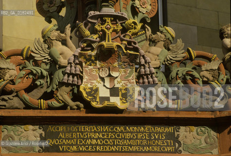 GERMANIA ( RENANIA-PALATINATO ) MAGONZA ( MAINZ ) :  DECORAZIONE DI UNA CASA GOTICA   - © 1996 Graziano Arici/Rosebud2 / GEO