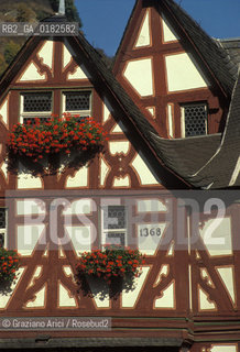 GERMANIA ( PALATINATO ) BACHARACH :  CASE DI GRATICCIO     - © 1996 Graziano Arici/Rosebud2 / GEO / RENO
