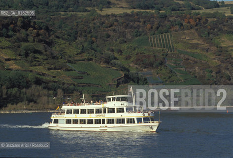 GERMANIA ( PALATINATO ) BACHARACH :  IL FIUME RENO     - © 1996 Graziano Arici/Rosebud2 / GEO / RENO
