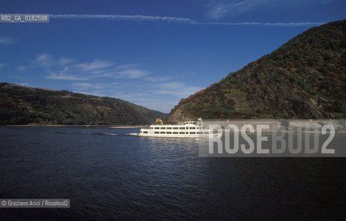 GERMANIA ( PALATINATO ) BACHARACH :  IL FIUME RENO     - © 1996 Graziano Arici/Rosebud2 / GEO / RENO