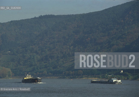 GERMANIA ( PALATINATO ) BACHARACH :  IL FIUME RENO     - © 1996 Graziano Arici/Rosebud2 / GEO / RENO