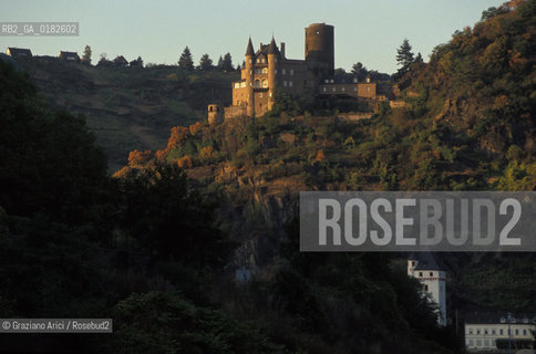 GERMANIA ( PALATINATO ) ST.GOARSHAUSEN IL CASSTELLO MAUS:  IL FIUME RENO     - © 1996 Graziano Arici/Rosebud2 / GEO / RENO