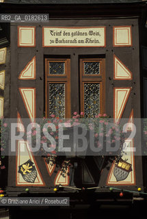 GERMANIA ( PALATINATO ) BACHARACH :  INSEGNA     - © 1996 Graziano Arici/Rosebud2 / GEO / RENO / VINO