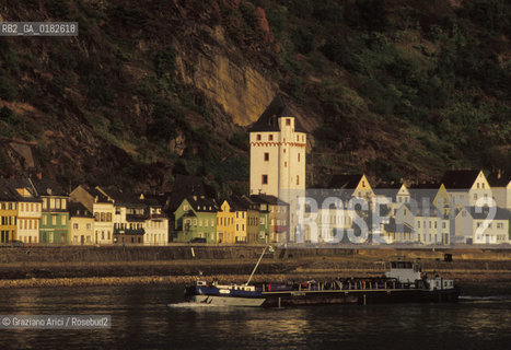 GERMANIA ( PALATINATO ) ST.GOARSHAUSEN:  IL FIUME RENO     - © 1996 Graziano Arici/Rosebud2 / GEO / RENO