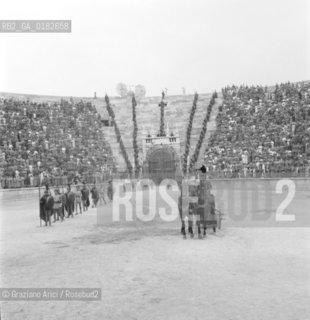 THE SET OF THE MOVIE BARABBA DIRECTED BY RICHARD FLEISCHER - 1962 - © ARCHIVIO Graziano Arici/Rosebud2  / CINEMA / SET
