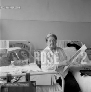 THE PAINTER MARIA CHERICH - VENEZIA - 197? © ARCHIVIO Graziano Arici/Rosebud2  / ARTE / PITTORE / OSPEDALE