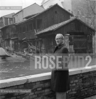 THE ENGLISH AMBASSADOR SIR ASHLEY CLARKE IN VENICE - 1975 © ARCHIVIO Graziano Arici/Rosebud2  / POLITICA / AMBASCIATORE