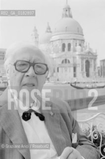 THE GUITARIST ANDRES SEGOVIA - VENICE- 1980 © ARCHIVIO Graziano Arici/Rosebud2  / MUSICA / CHITARRISTA