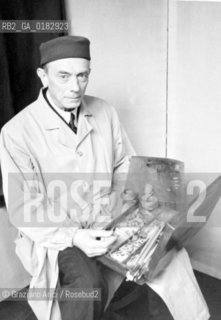 THE PAINTER NINO SPRINGOLO - 195? © ARCHIVIO Graziano Arici/Rosebud2  / ARTE / PITTORE