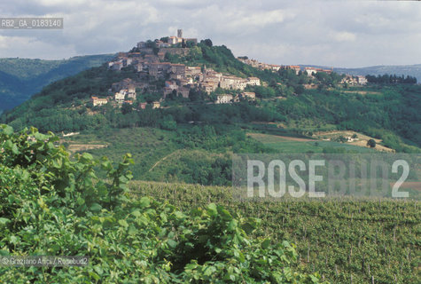 ( CROAZIA  ) ISTRIA - MONTONA ( MOTOVUN ) : PANORAMA  - © 2001 Graziano Arici/Rosebud2 / GEO / LINGUA / MINORANZA