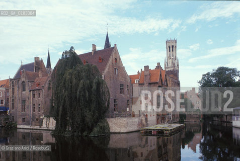 ( BELGIO ) BRUGES ( BRUGGE ) : CANALE - © 2001 Graziano Arici/Rosebud2 / GEO /