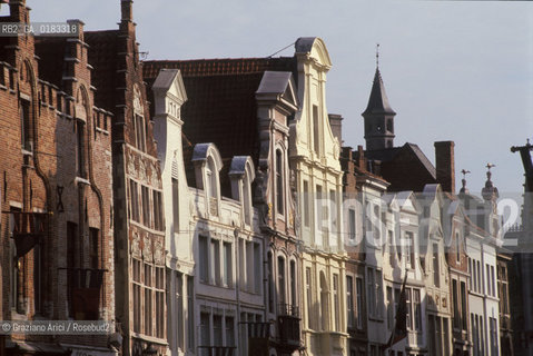 ( BELGIO ) BRUGES ( BRUGGE ) : CASE DEL CENTRO   - © 2001 Graziano Arici/Rosebud2 / GEO