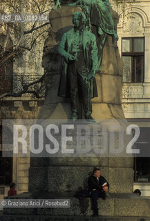 ( SLOVENIA  ) LUBIANA - PIAZZA PRESEREN   - © 2001 Graziano Arici/Rosebud2 / GEO