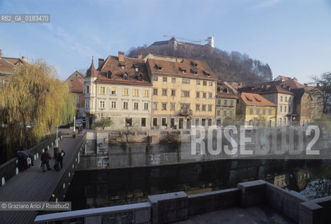 ( SLOVENIA  ) LUBIANA - IL FIUME LJUBLIJANICA   - © 2001 Graziano Arici/Rosebud2 / GEO