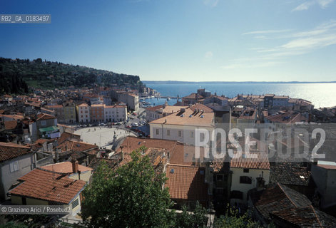 ( SLOVENIA  ) ISTRIA - PIRANO ( PIRAN ) : PANORAMA    - © 2001 Graziano Arici/Rosebud2 / GEO / LINGUA / MINORANZA