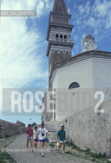 ( SLOVENIA  ) ISTRIA - PIRANO ( PIRAN ) : LA CATTEDRALE    - © 2001 Graziano Arici/Rosebud2 / GEO / LINGUA / MINORANZA