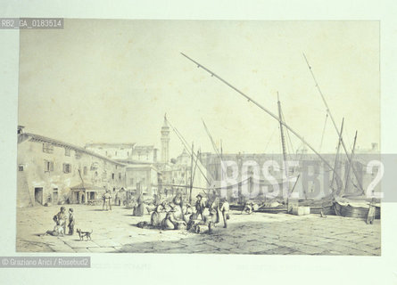 ( SLOVENIA  ) ISTRIA -  IL PORTO DI PIRANO NEL 1800 - © 2001 Graziano Arici/Rosebud2 / GEO / LINGUA / MINORANZA