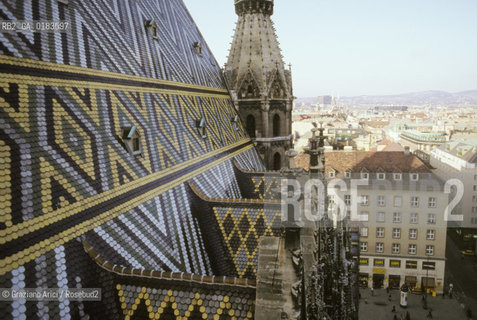 ( AUSTRIA ) VIENNA ( WIEN ) : TETTO DEL  DUOMO DI S.STEFANO - © 2001 Graziano Arici/Rosebud2 / GEO