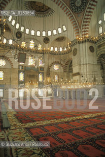 ( TURCHIA ) ISTANBUL : LA MOSCHEA DI SOLIMANO D I SINAN   - © 1986 Graziano Arici/Rosebud2 / GEO / ARCHITETTURA ISLAMICA