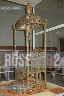 ( TURCHIA ) ISTANBUL :  PALAZZO DI TOPKAPI - TRONO DI AHMED I   - © 1986 Graziano Arici/Rosebud2 / GEO / MUSEO